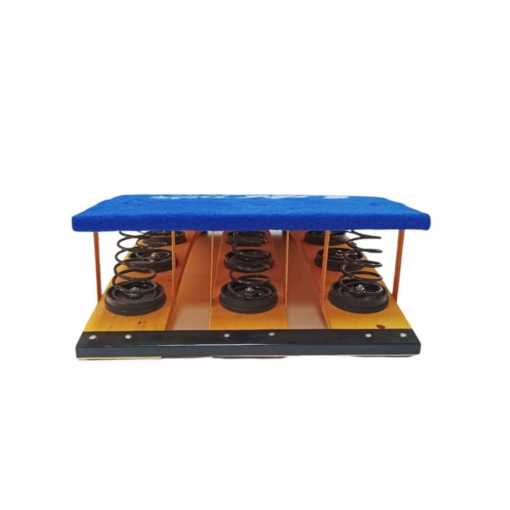 Trampolín de gimnasia UK Time 9 resortes 4 Trampolin de salto gimnasia 9 resortes